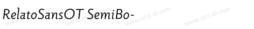 RelatoSansOT SemiBo字体转换